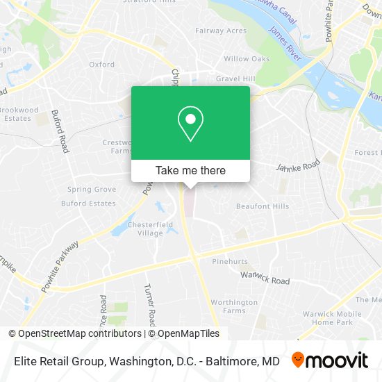 Elite Retail Group map