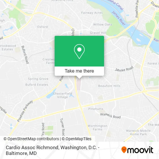 Cardio Assoc Richmond map