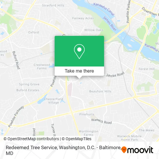 Redeemed Tree Service map
