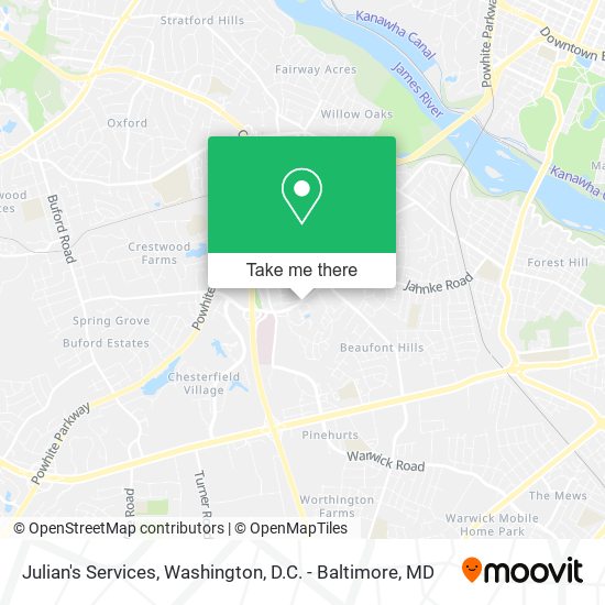 Julian's Services map