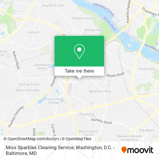 Miss Sparkles Cleaning Service map