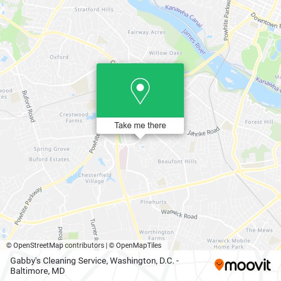 Gabby's Cleaning Service map