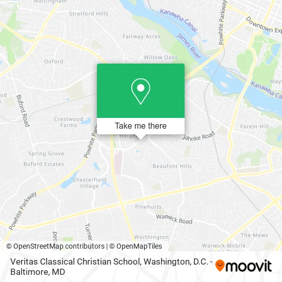 Veritas Classical Christian School map