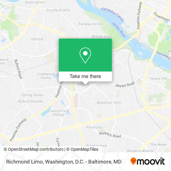 Richmond Limo map