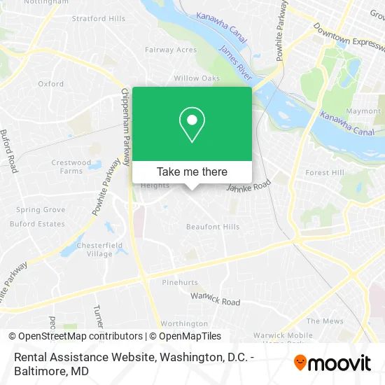 Rental Assistance Website map