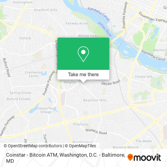 Mapa de Coinstar - Bitcoin ATM