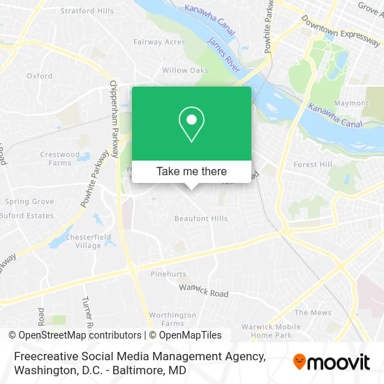Freecreative Social Media Management Agency map