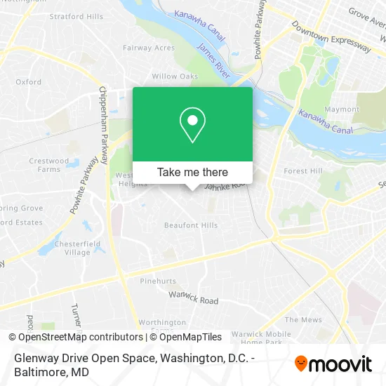 Glenway Drive Open Space map