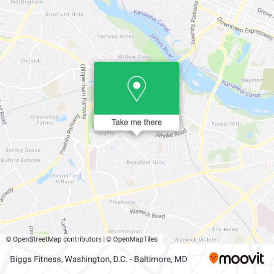 Biggs Fitness map