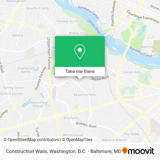 Construction Walls map