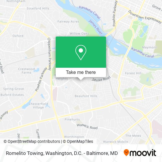 Romelito Towing map