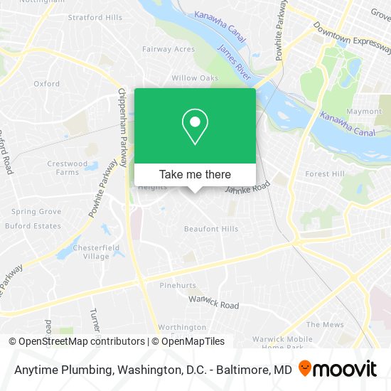 Anytime Plumbing map