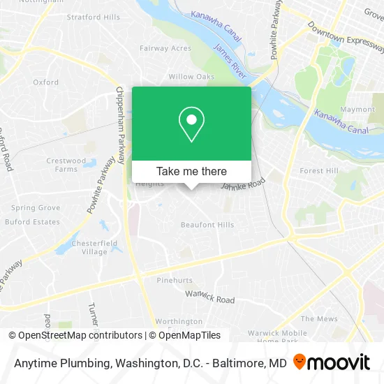 Anytime Plumbing map