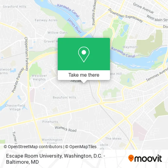 Escape Room University map