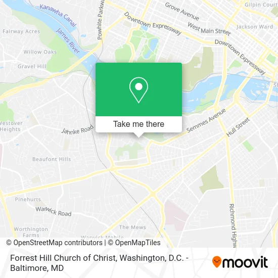 Forrest Hill Church of Christ map