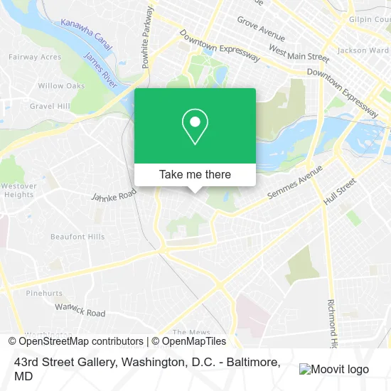 43rd Street Gallery map