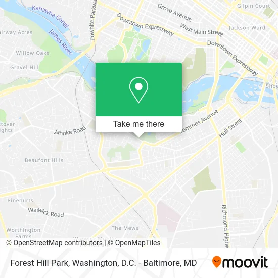 Forest Hill Park map