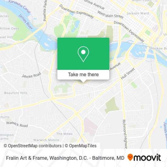 Fralin Art & Frame map