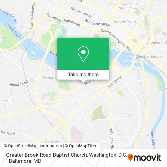 Greater Brook Road Baptist Church map