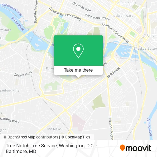 Mapa de Tree Notch Tree Service