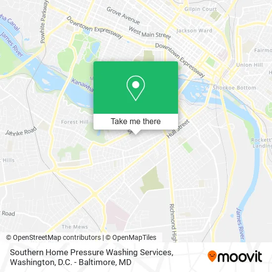 Southern Home Pressure Washing Services map