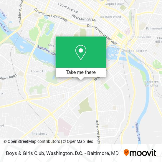 Boys & Girls Club map