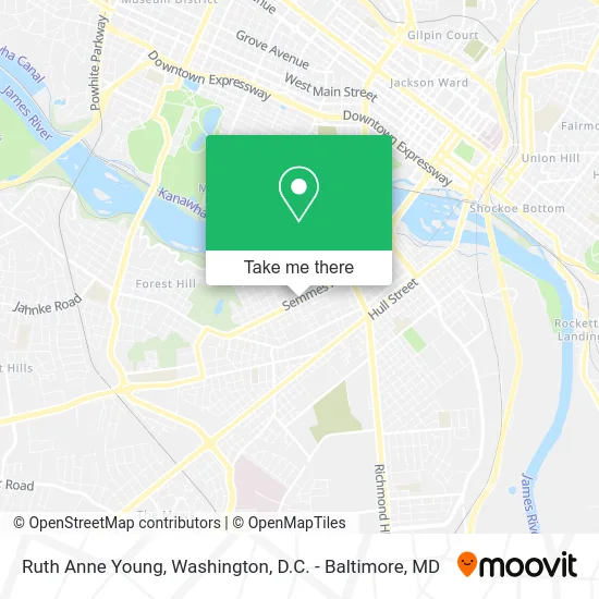 Ruth Anne Young map