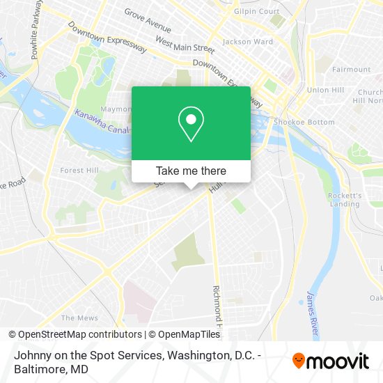 Mapa de Johnny on the Spot Services