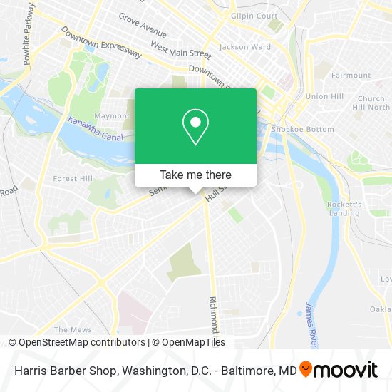 Harris Barber Shop map