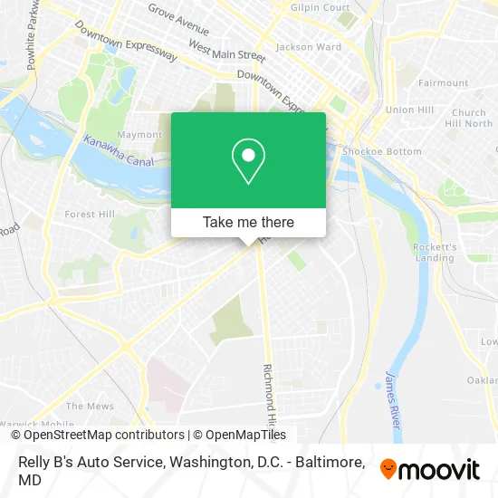 Relly B's Auto Service map