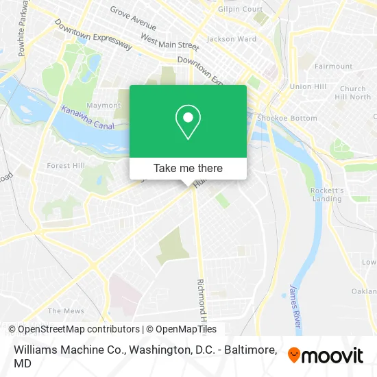 Williams Machine Co. map