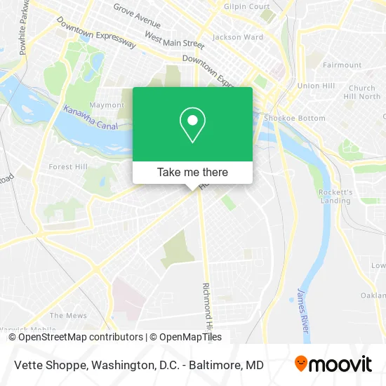 Vette Shoppe map