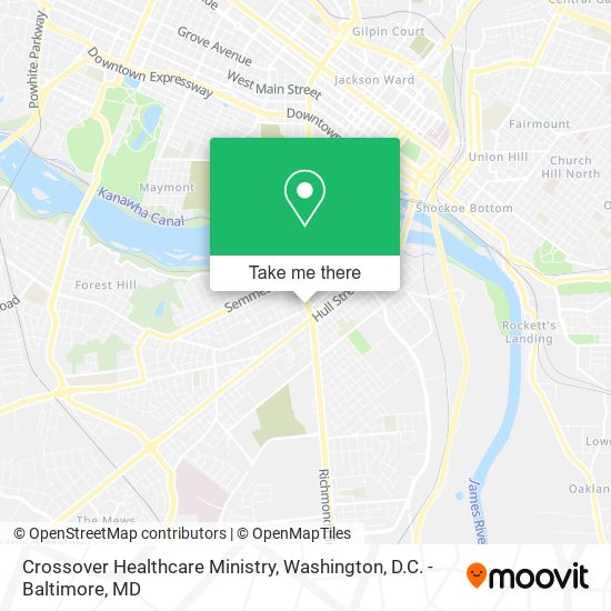 Mapa de Crossover Healthcare Ministry
