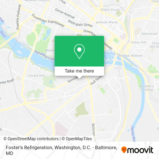 Foster's Refrigeration map