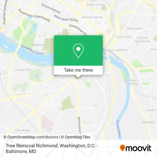 Tree Removal Richmond map