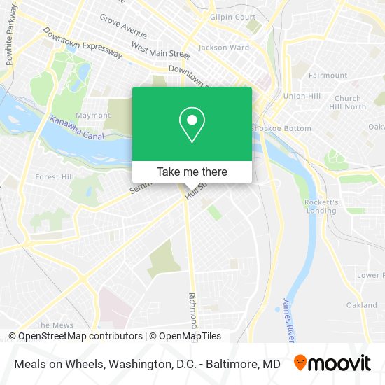 Meals on Wheels map