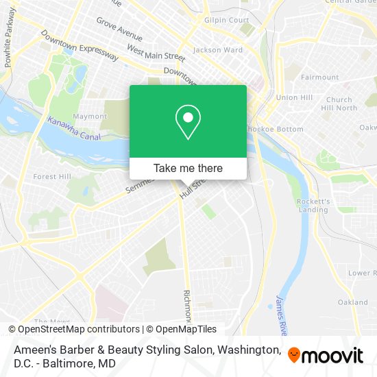Mapa de Ameen's Barber & Beauty Styling Salon