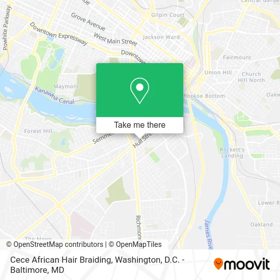 Cece African Hair Braiding map