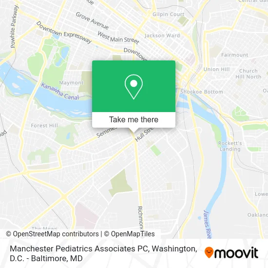 Manchester Pediatrics Associates PC map