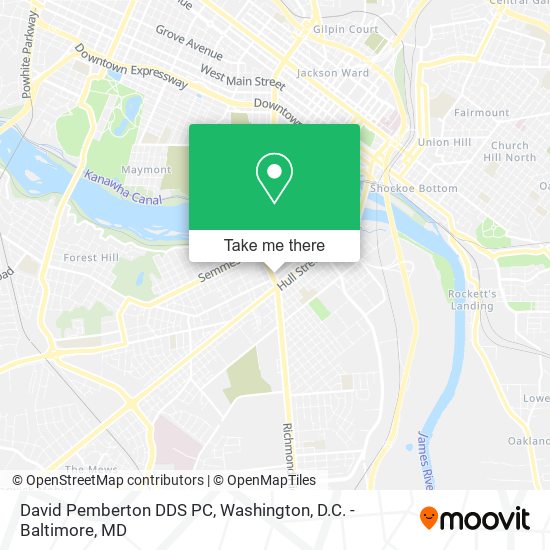David Pemberton DDS PC map