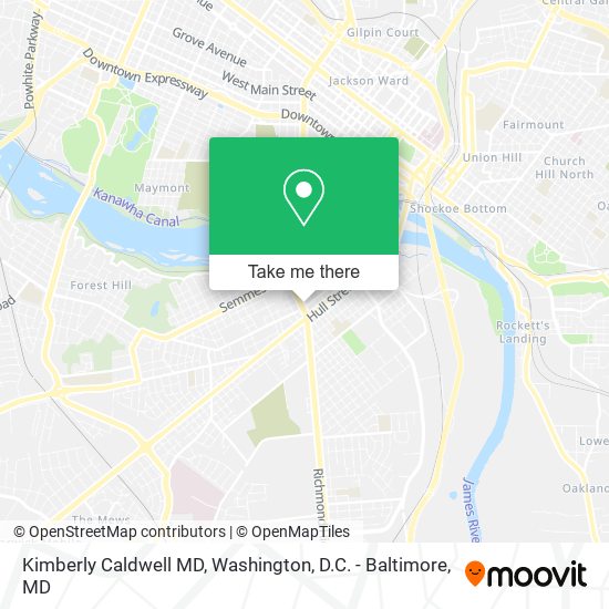 Kimberly Caldwell MD map