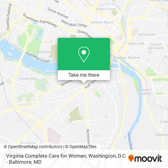 Mapa de Virginia Complete Care for Women