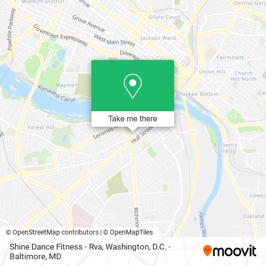 Mapa de Shine Dance Fitness - Rva
