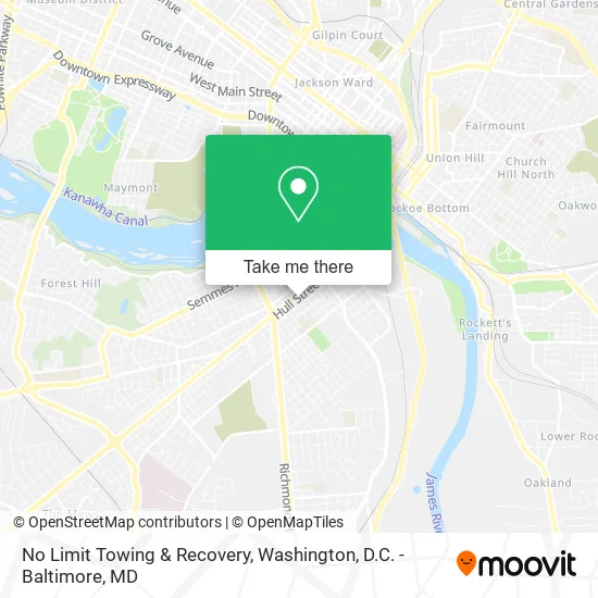 No Limit Towing & Recovery map