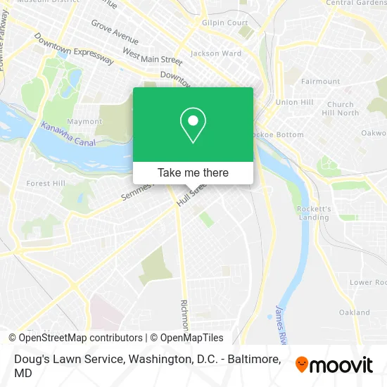 Doug's Lawn Service map