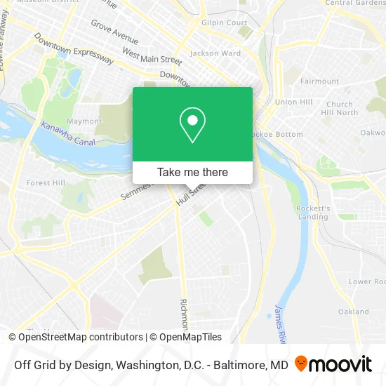 Off Grid by Design map