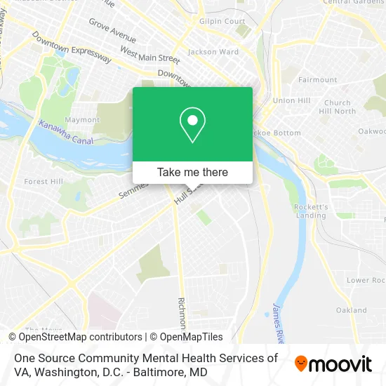One Source Community Mental Health Services of VA map