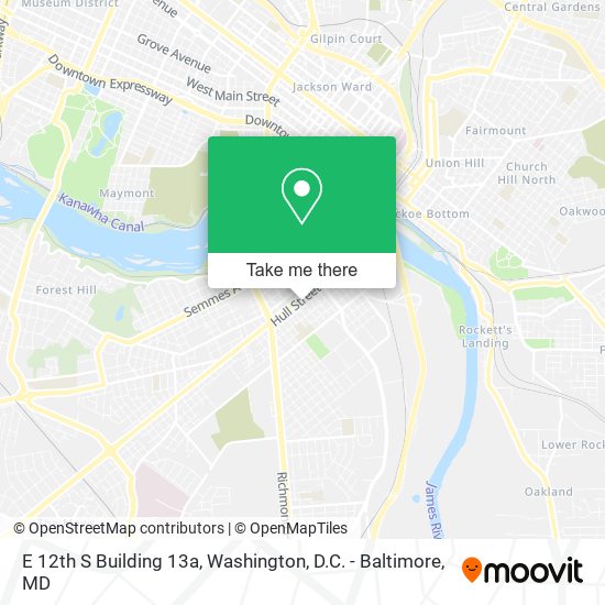 E 12th S Building 13a map