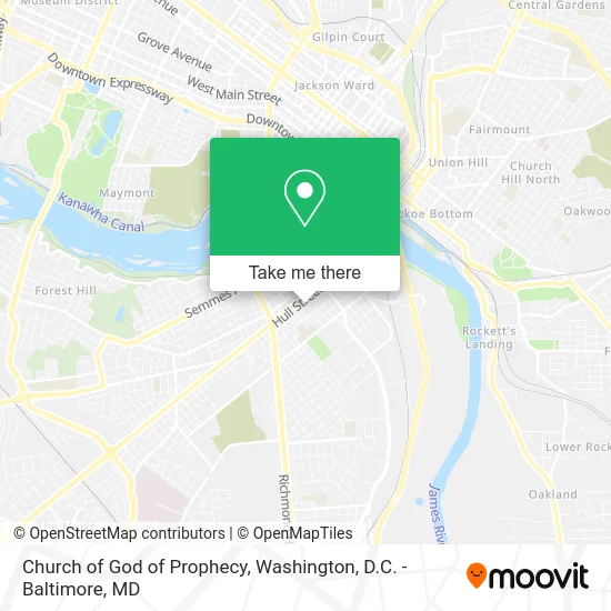 Church of God of Prophecy map