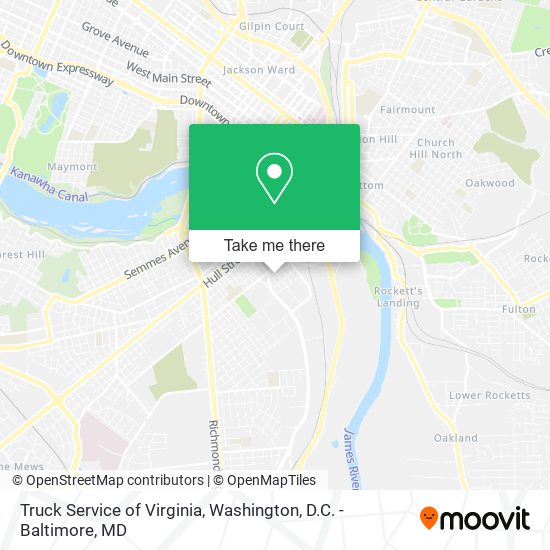 Mapa de Truck Service of Virginia